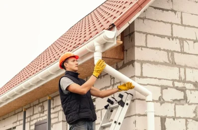 Pose et remplacement de gouttières à Obsonville